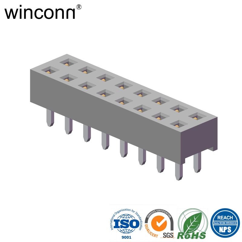 PBT High current 0.100"(2.54mm) pitch Female Header connector