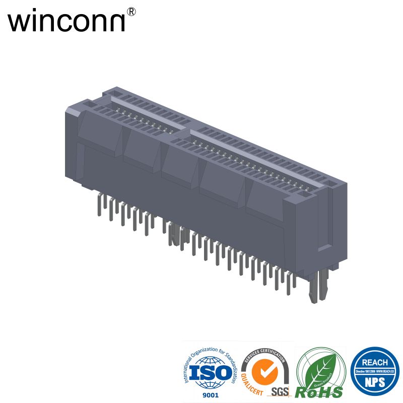 Straight DIP High Frequency PCIE Connector