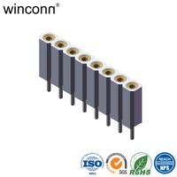 Female IC Socket 2.54mm Single Row Straight DIP Type