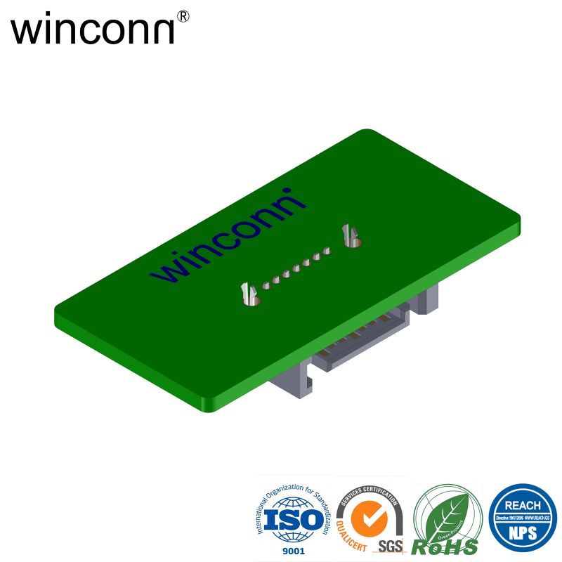 Right Angle DIP 7P Plug China Suppliers SATA connector