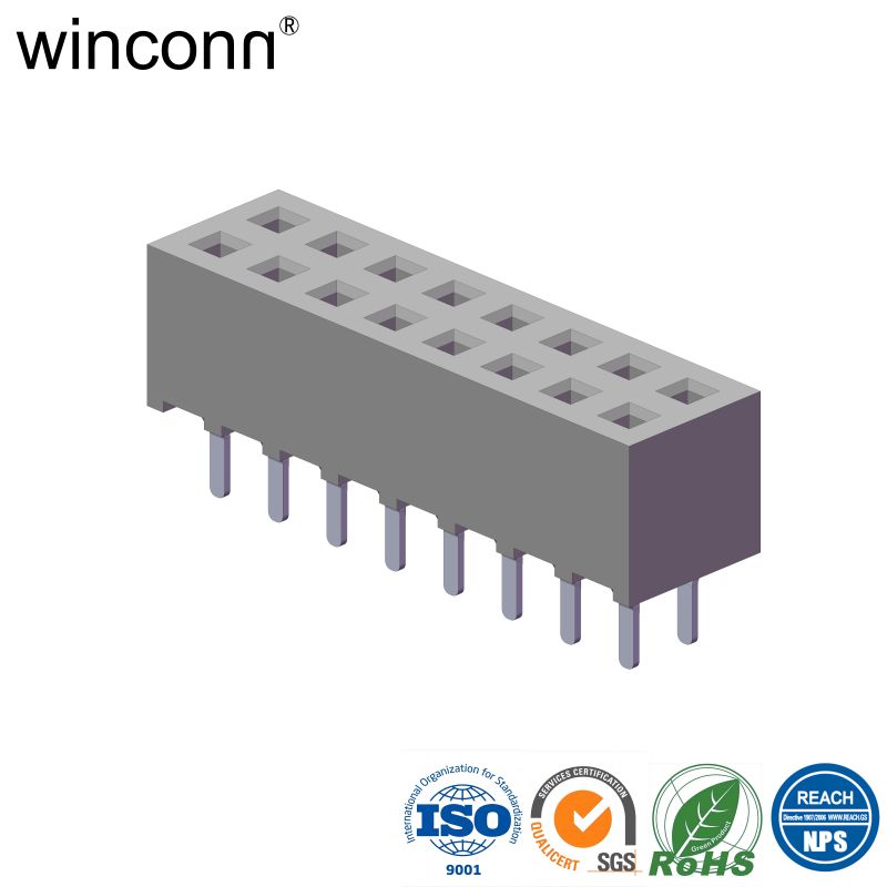 Horizontal DIP Set Top Boxes Female Header Terminal