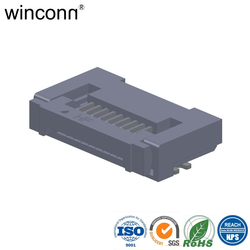Right Angle SMT HIGH TEMPERATURE 0.019"(0.5mm) FFC connector