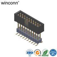 180 degrees SMT PCB Mount Box Header and pin header