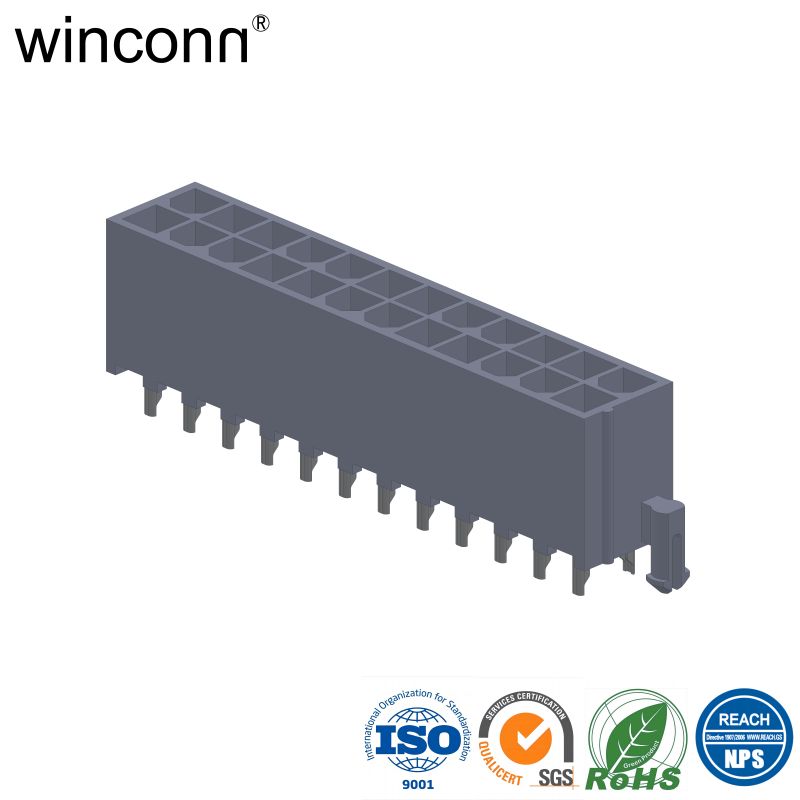 MINI FIT 4.2mm VERTICAL DIP TYPE (Left Post)power ATX connector 
