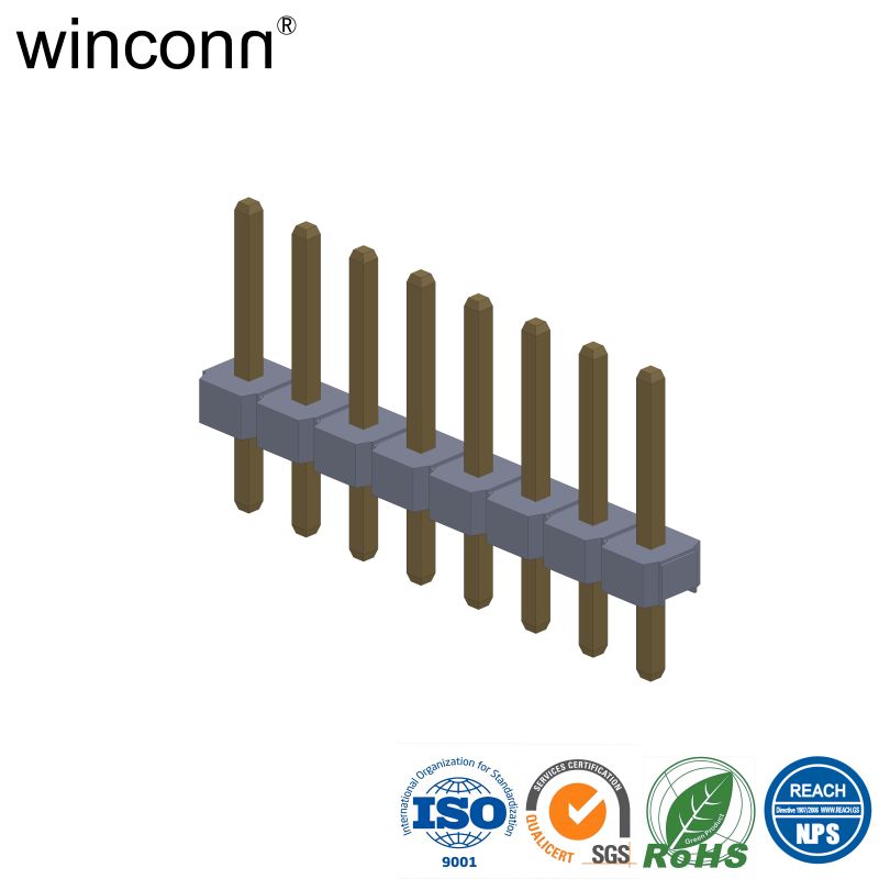 Phosphor Bronze High current 0.100"(2.54mm) pitch Pin Header connector