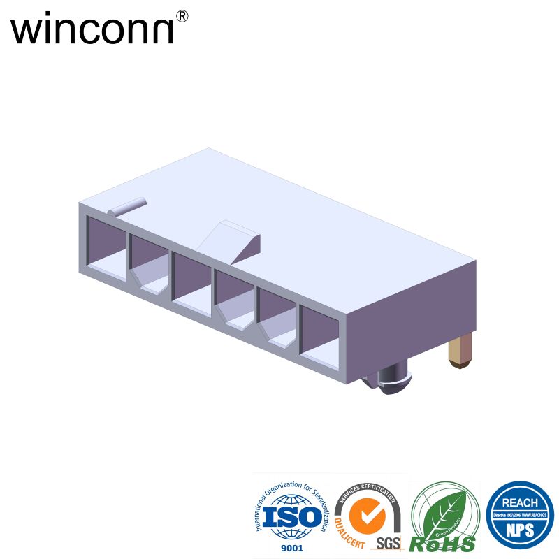 Mini Fit ATX Pitch 4.20mm Single Row Right Angle DIP Reverse Type 