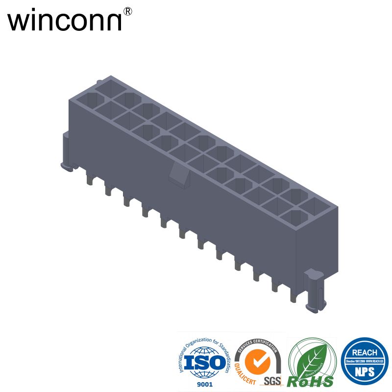 MINI FIT 4.2mm VERTICAL DIP TYPE (Double Post)power ATX connector 