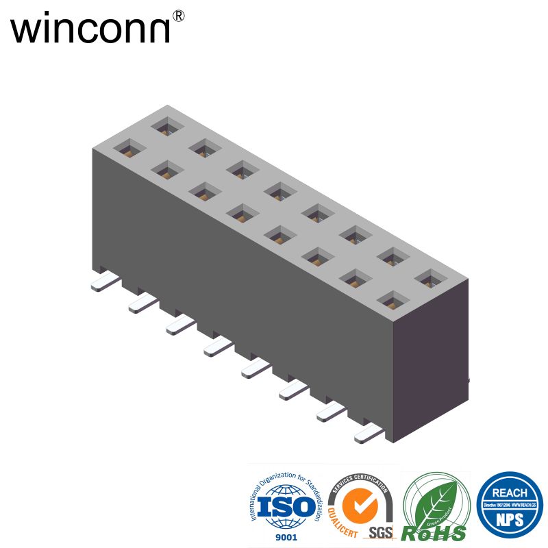 Vertical SMT Power Female Header socket