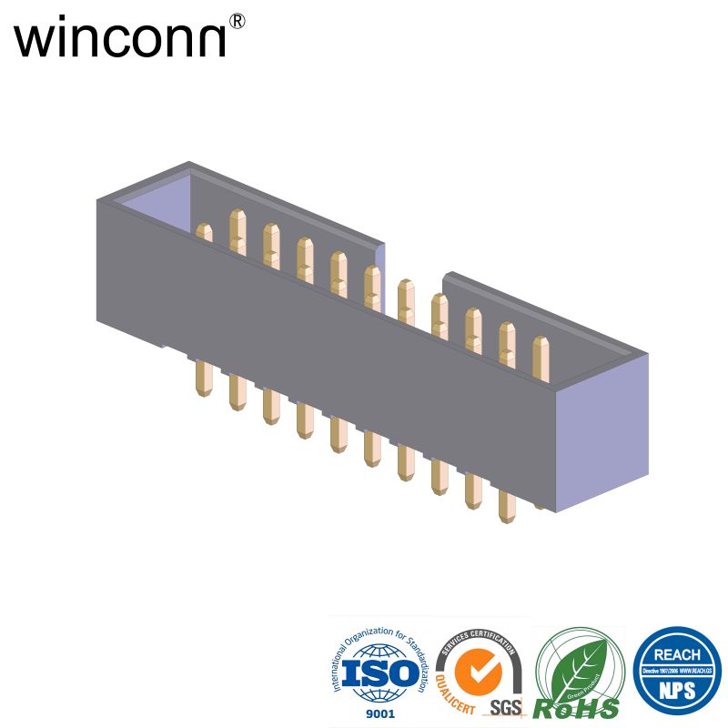 180 degrees PCB Mount Box Header connector